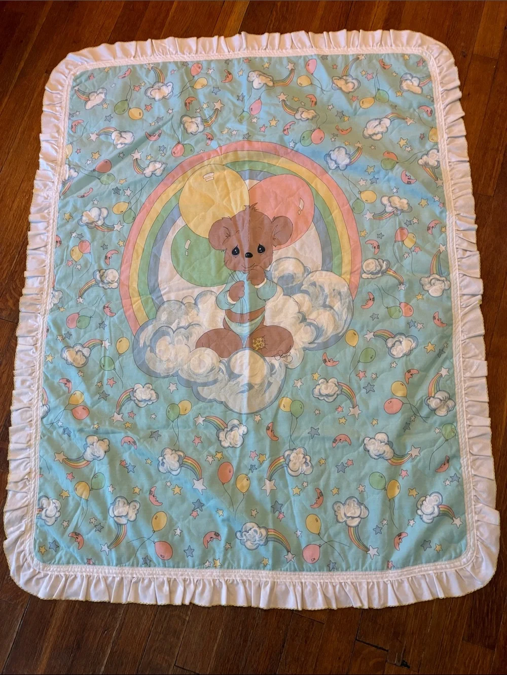 Precious Moment Blanket 46x36 Embroidered Edges